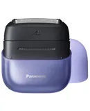 Panasonic Compact Shaver for Men and Women, On-The-Go Travel Razor with USB-C Charging, purple