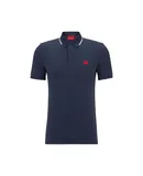Hugo Boss Hugo Men's Deresino 232 Square Logo Polo Shirt, Dark Blue
