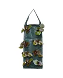 Stoff Pflanztaschen Zaunpfosten Pflanzkbel spacesaving vertical 8hole bag with ventilation for fence greening gardening in outdoor areas