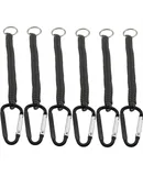 Extendable tool rope wire winding fly fishing accessories black 6 pieces
