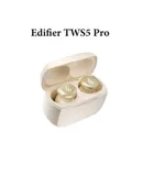 Edifier TWS5 Pro: True Wireless Active Noise Canceling Headphones, 43dB Broadband Noise Canceling White