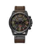 CURREN 8314 Men Watch Quartz Brand Watch Wristwatch Calendar Hour Minute Time Display Leather Watch