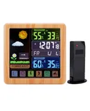 Aesthetic digital weather station reliable temperature and humidity measurements