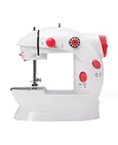 Magicfly Mini Sewing Machine with Extension Table, Dual Speed Portable Sewing Machine for Beginners with Light, Sewing Kit for Household Use, red