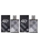 Burberry Brit by Burberry for Men - 3.3 oz EDT Spray - Pack of 2
