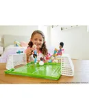Barbie Dreamhouse Chelsea Doll, 6-Inch Blonde in Soccer Uniform, with Soccer Playset