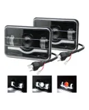Par Faros Led Lupa 4x6 5 Pulgadas Ojo De Demonio/hi/lo  2PCS