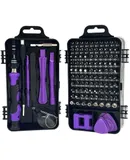 Electronics Precision Screwdriver Set: Computer Repair Tool Kit with 101 Bits -Purple
