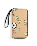 Heartstopper Hi Wallet for Womens PU Leather Zip Around Wallers Clutch Wristlet Travel Long Purse