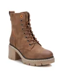 Xti Women's Lace-Up Booties In Camel