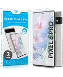 Power Theory for Google Pixel 6 PRO Screen Protector [2-pack] - [Not Glass] Case Friendly, Full Cover, Flexible Film Anti-Scratch
