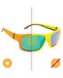Solize Wild Thing - Green to Orange by DelSol for Men - 1 Pc Sunglasses