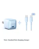 Anker mobile phone fast charging wall charger Apple 15 set blue + 0.9m C-C fast charging cable