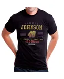 NASCAR Mens Classic Crew Tee - Jimmie Johnson - 2 Black by DelSol for Men - 1 Pc T-Shirt (L)