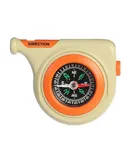 Aurora® Toys Durable Camp Arcadia™ 8cm Pocket Compass & Whistle Brown Toy
