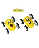 Toyrifik 12 Pack Emoji Party Favors Friction Stunt Cars - Car Novelties Emoji Toys For Kids