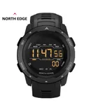 Men's Digital Watch Waterproof Pedometer Watches Sport Watch Step Counter Calorie Military Watch with Stopwatch Alarm LED Backlight Countdown-black
