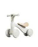 Children's balance car 1 to 3 years old, no pedal scooter, baby toddler four-wheel baby scooter, white