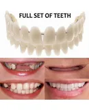 Smile Snap On False Teeth Upper Lower Dental Veneers Dentures Tooth Cover Set New