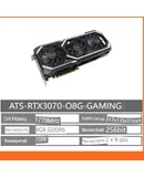 ASUS ATS-RTX3070-O8G-GAMING Overclocked Edition 8GB