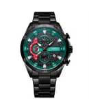 Men's Wristwatch Quartz Watch Casual Business Steel Band Watch，Black