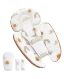 Infant Insert Compatible with 4moms Mamaroo Swing and Graco Swing, Newborn Insert Head & Body Support Cushion,Breathable Soft Fabric, Reversible Design, Machine Washable, Rainbow