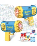 Latest Recommended Kids Toy Gifts 40 Hole Bubble Gun Toys for Boys and Girls Aged 3-8: 2 Pack of Kids Bubble Maker (with Bubble Solution), Birthday Gift for Boys Aged 3-8 (Blue/Blue)