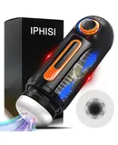Electric Masturbator Hands-Free Cup with 5 Thrust Functions Stretch Function Rotating Massage Function, Men's Sex Toys, Pocket Pussy Masturbator, Men's Penis Masturbator