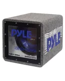 Pyle 10'' High Power Bandpass Subwoofer Enclosure System - 500W - Black/Blue - PLQB10