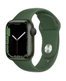 Apple Watch Series 7 (GPS, 45MM) - Green Aluminum Case with Clover Sport Band (Renewed Premium)