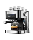 coffee machines Traditional Pump Espresso Machine, 20 Bar Italian Espresso Coffee Maker with Foaming Milk Wand, 1.5L Removable Water Tank for Latte Cappuccino Machiato