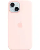 Apple - iPhone 15 Silicone Case with MagSafe - Light Pink
