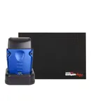 BaByliss Pro Lo-ProFX Compact High-Performance Single Foil Cordless Shaver (Blue) + Babyliss Barberology Professional Barber Mat