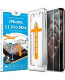 Power Theory Screen Protector for iPhone 11 Pro Max [2-Pack] with Easy Install Kit [Premium Tempered Glass for iPhone 11 ProMax]