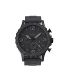 Fossil Nate JR1401 Elegant Japanese Movement Fashionable Chronograph Black Stainless Steel Watch