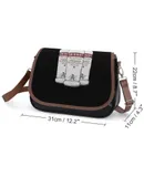 Smirnoff Vodka Alcohol Glass Bottle Vintage Crossbody Bag for Women Medium Leather Hobo Bags Shoulder Bag Classic City Leather Satchels