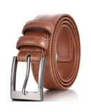 Mio Marino Men's Dual Loop Leather Belt-Tan-52