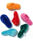 Squeaky Dog Toys,Durable Outdoor Dog Chew Toys, Interactive Stuffed Plush Dog Toys for Small Medium Size Dogs,Slipper Shape Design, Pack of 6