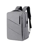 15.6 Inch Laptop Backpack, Slim Business Backpack with USB Charging Port, Water Resistant Computer Backpack for Work/Travel, Gray