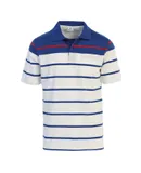 Gioberti Mens Single Stripe Polo Shirt with Pocket
