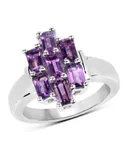 2.80 Ct. Genuine Amethyst .925 Sterling Silver Ring For Women