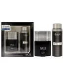 Nice Feeling Black by Sapil for Men - 2 Pc Gift Set 2.5oz Eau de Toilette, 5.1oz Perfumed Deodorant Spray