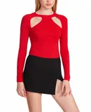 Steve Madden Raven Top In Medium Red