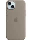 Apple - iPhone 15 Plus Silicone Case with MagSafe - Clay