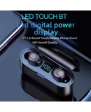 F9-2 BT5.0 Cordless Earphones Auto Pairing Noise Cancelling Power-Bank Function IPX7 Sweatproof Waterproof