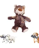 Petsboro Robust Bear, Dotmalls Robust Bears, Indestructible Robust Bear Dog Toy, Dog Stuffed Animals Chew Toy, Squeaky Dog Chew Toys