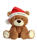 Aurora® Festive Holiday 24cm My First Christmas Bear Brown Stuffed Animal