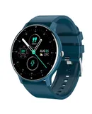 Smart Watch Bluetooth Calls(Answer/Make Call),SmartWatch for Android and iOS Phones Compatible,Fitness Tracking with Heart Rate,Blood Oxygen, Sleep Monitor（Blue）