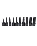 10PCS Hex Head Drill Bits Cr Molybdenum Steel 1/2 Inch Pneumatic Driver Bit Socket Set for Impact Wrench