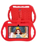 7 inch 2+32GB Puzzle Kids Tablet with Protective Silicone Sleeve 360 Degree Rotating Carrying Handle Stand, Kids Tablet PC wifi Android Tablet PC Learning Tablet PC for Kids Learning, Reading, Gaming, Art Painting, Support Bluetooth, Gravity Sensor, IPS Screen